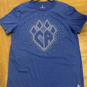 Rebel Athletic Cheer Athletics blinged T-shirt